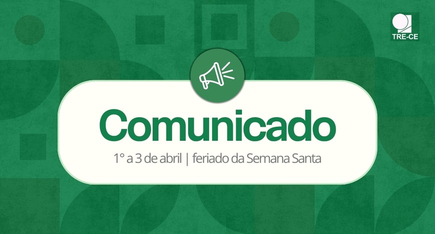 A imagem tem fundo verde com formas geométricas em tons diferentes da mesma cor. No canto superi...