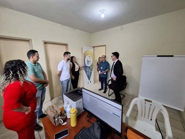 TRE-CE inaugura 38 novos Pontos de Inclusão Eleitoral (PIELs) e beneficia mais de 650 mil eleitores Registro fotográfico feito durante cerimônia de inauguração de Ponto de Inclusão Eleitoral (PIEL...