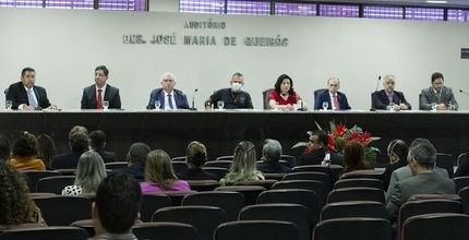 Solenidade na Escola Superior da Magistratura do Ceará Foto tirada na Esmec. Descrição após a notícia.