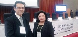TRE-CE 11º Encontro Judiciário desembargadora Nailde Pinheiro e Assessor Antônio Sales