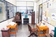 Centro de Memória Eleitoral visto sob a perspectiva oposta à entrada.