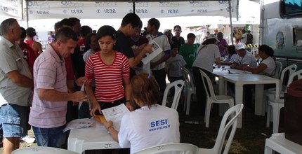 TRE-CE - TRE participa do Ação Global Imagem dos servidores do TRE-CE, em atendimento, no Ação Global