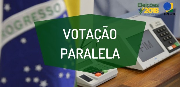 Banner votação paralela 2018