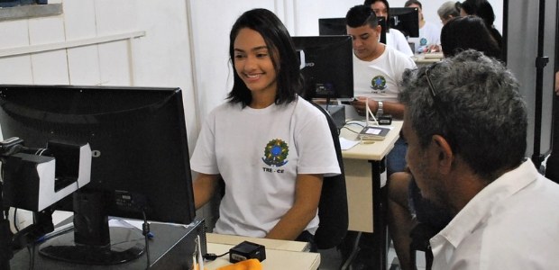 TRE-CE biometria 2019 eleitor atendente biometria