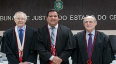Desembargadores Raimundo Nonato, Gladyson Pontes e Emannuel Leite Albuquerque