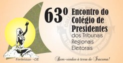 Banner do 63º Encontro de Presidentes dos TREs