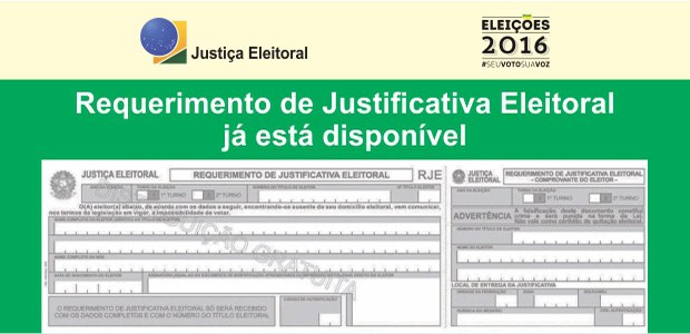 TRE-CE justificativa 2016 TRE-CE justificativa 2016