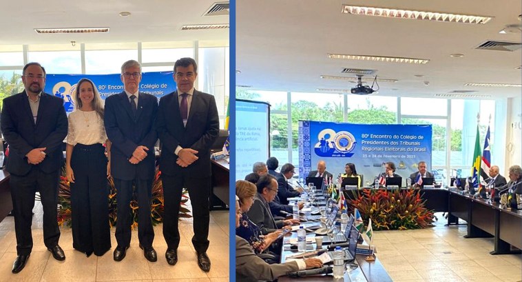 TRE-CE participa do 80º Encontro do Colégio de Presidentes Presidentes e diretores(as)-gerais dos Tribunais de todo o país estiveram presentes na capital m...