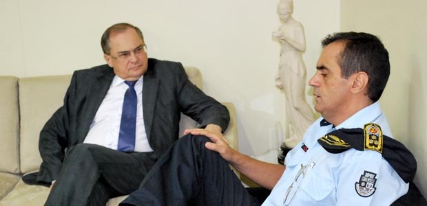 TRE-CE Reunião presidente TRE e comandante PM Reunião presidente TRE e comandante PM