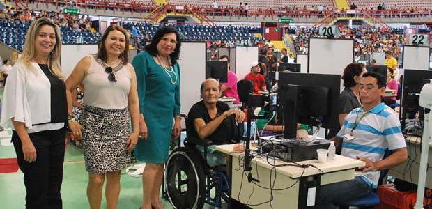 TRE-CE Visita corregedora a mutirões Visita corregedora a mutirões