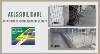acessibilidade em prédios da Justiça Eleitoral no Ceará