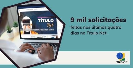 Banner TRE-CE recebeu mais 9 mil solicitações nos últimos quatro dias no Título Net Banner TRE-CE recebeu mais 9 mil solicitações nos últimos quatro dias no Título Net. Descrição a...
