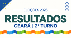 Arte horizontal com fundo bege-claro. Na parte superior, o texto “Eleições 2026”, em azul, apare...