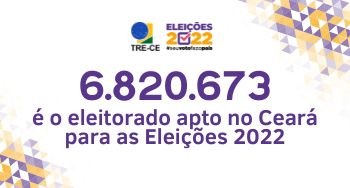 Ceará tem mais de 6 milhões de eleitoras e eleitores aptos a votar nas Eleições 2022 Segundo as estatísticas da Justiça Eleitoral, houve um aumento de 7,5% do eleitorado cearense de...