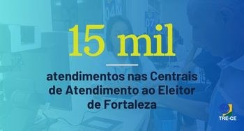 Centrais de Atendimento ao Eleitor de Fortaleza atingem a marca de 15 mil atendimentos O número corresponde de janeiro até maio deste ano