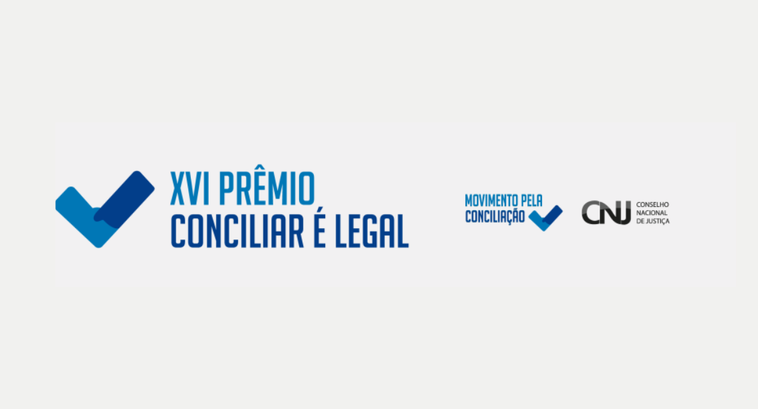 CNJ está com inscrições abertas para o Prêmio Conciliar é Legal A imagem apresenta o logotipo do XVI Prêmio Conciliar é Legal. No lado esquerdo, há um símbolo e...