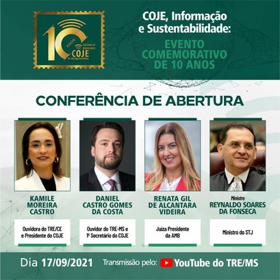 COJE realizará evento em comemoração aos 10 anos de fundação Imagem ASCOM. Descrição no texto