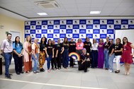 Registro fotográfico feito durante o evento em alusão ao Mês do Orgulho LGBTQIAPN+, na sala da t...