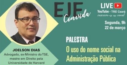 "EJE convida" promoverá live sobre o uso do nome social na Administração Pública "EJE convida" promoverá live sobre o uso do nome social na Administração Pública