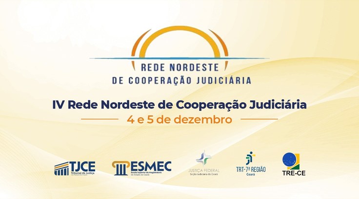 A imagem é um card com fundo em tons claros. No centro, há o logotipo da Rede Nordeste de Cooper...