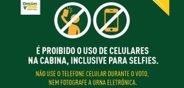 Justiça Eleitoral do Amapá reforça proibição do uso de celular na cabine de votação