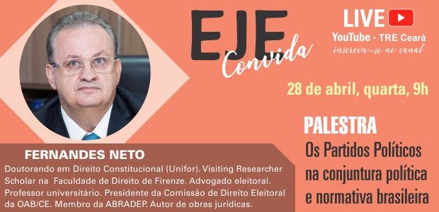 #PraTodosVerem Banner de fundo laranja, contendo, no canto esquerdo, um losango e um retângulo, ...