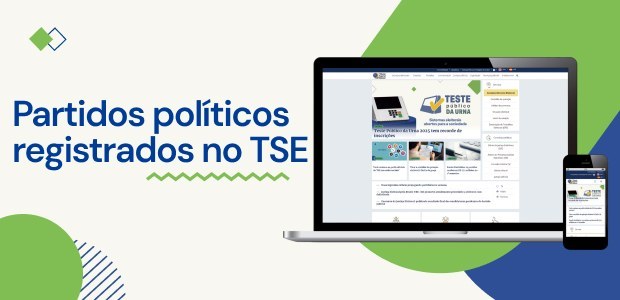No Brasil existem 29 partidos registrados na Justiça Eleitoral A imagem apresenta, à esquerda, o texto “Partidos políticos registrados no TSE” em letras azuis,...