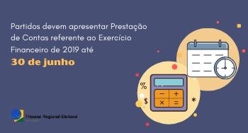 Partidos devem apresentar até 30/6 a Prestação de Contas do Exercício de 2019 