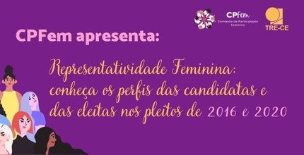 Quarta edição da Série da CPFem apresenta o tema: Quem são as candidatas no Ceará? Banner da Série Representatividade Feminina: reflexões para além das estatísticas da Comissão de...