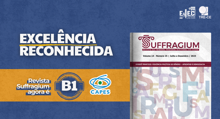 No card, à esquerda, sobre um fundo azul, aparece o texto “EXCELÊNCIA RECONHECIDA”, escrito em l...