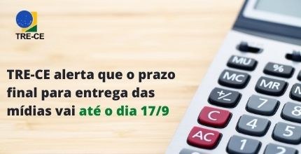 TRE alerta sobre prazo final para entrega das mídias de candidatos não eleitos em 2020 Imagem ASCOM TRE. Descrição no texto.