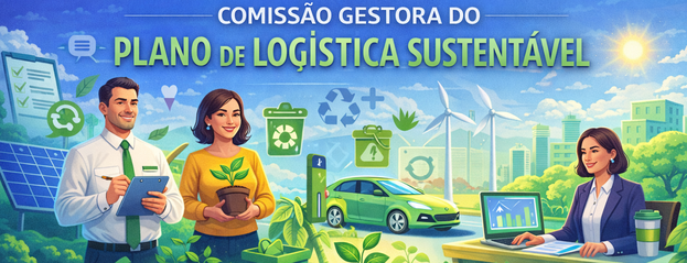 Banner da Comissão Gestora do Plano de Logística Sustentável