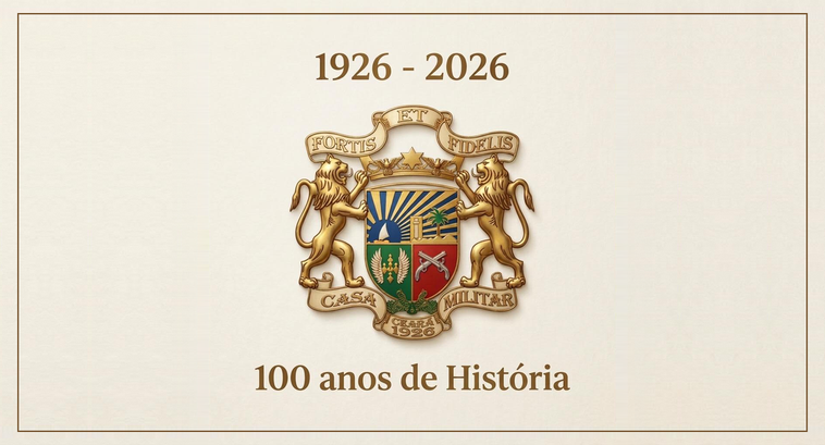 Imagem horizontal com fundo bege claro de textura suave e moldura fina marrom. No centro, o bras...