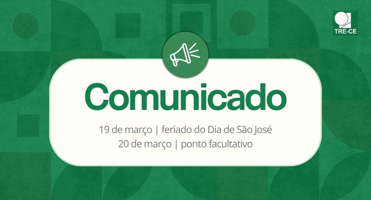 A imagem tem fundo verde com formas geométricas em tons diferentes da mesma cor. No canto superi...