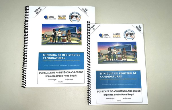 TRE-CE lança guia em Braille e fonte aumentada para ampliar acessibilidade no registro de candidaturas das Eleições 2026