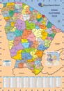 Mapa com as zonas eleitorais do Ceará 2018