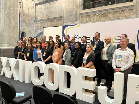 TRE-CE participa do XXII Encontro Nacional do Colégio de Dirigentes das Escolas Judiciárias Eleitorais Registro fotográfico feito durante o XXII Encontro Nacional do Colégio de Dirigentes das Escolas...