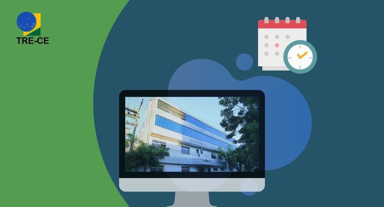 TRE-CE teletrabalho computador, calendário 1140 x 615