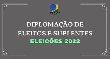 Receberão os diplomas pessoalmente os(as) eleitos(as) governador e vice-governadora, senador, 46...